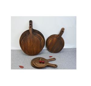 Plante à pizza en bois pour ustensiles de cuisine personnalisés à utiliser à la main pour 3 pièces de couleur bois naturel - Product Image 6