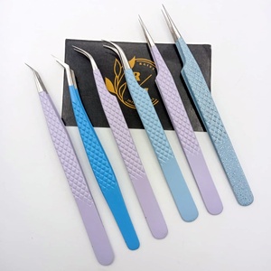 Pinzas para Pestañas Multiusos de Acero Inoxidable Profesional de Marca Privada, Antiestáticas, Duraderas, de Precisión, con Agarre Perfecto y Ecológicas - Product Image 3