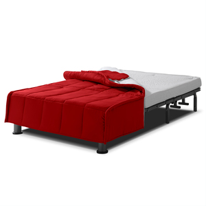 EVERGREENWEB Sofá Cama de 2 Plazas con Colchón 120x190 y Almohadas INCLUIDAS Hecho en Italia Funda Extraíble y Lavable EVENING - Product Image 4