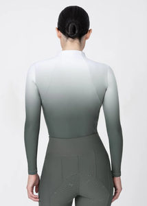 Camisa de equitación para mujer, corte deportivo, ligera, transpirable, de tejido elástico que absorbe la humedad, ideal para montar en verano. - Product Image 6