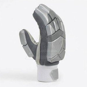 Gants de frappe de cricket en cuir Pittards professionnels personnalisés, légers, haute protection, rembourrage gris glacé, protège-mains de frappe. - Product Image 3