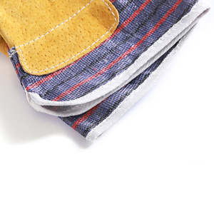 ถุงมือทำงานหนังสำหรับผู้ชายป้องกันไฟฟ้าสถิตย์ทนความร้อนกันลื่นทั่วไป - Product Image 6