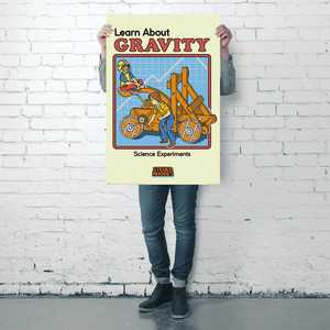 Póster de diseño moderno de Steven Rhodes, decoración de pared para aprender sobre la gravedad - Product Image 4