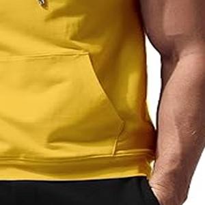 Débardeur en tricot de coton et polyester à séchage rapide pour hommes avec logo personnalisé Conception ample d'été sans manches fabriqué par Dress Sports - Product Image 3