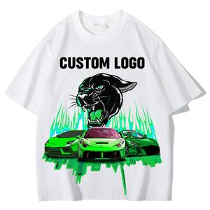 Gran oferta de camisetas para hombre, 100% algodón personalizado, básico, liso, manga corta, estilo Formal, tela tejida con espacio en blanco para impresión de logotipo - Product Image 5