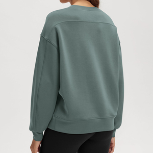 Sudadera de alta calidad, ropa de calle informal, figuras de hombros caídos, sudaderas con capucha ecológicas transpirables, Sudadera de punto para mujer - Product Image 2