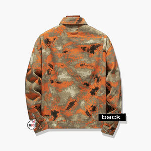 Custom Logo OEM Vintage <b>Graffiti</b> Printed Camouflage Heavyweight Men's Winter <b>Denim</b> <b>Jacket</b>-Eco-Friendly Stretch Casual Hip Hop - Product Image 6