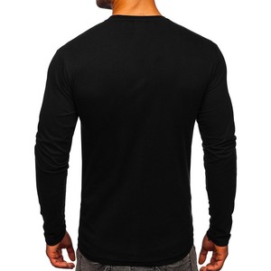 Custom Logo <b>Men's</b> Quick Dry Fitness Training Top Tee GYM Tshirt Long Sleeve Compression <b>Turtle</b> Mock <b>Neck</b> Workout T Shirts - Product Image 2