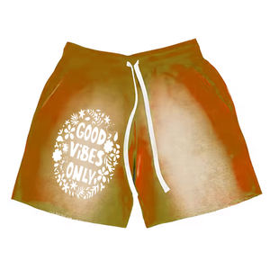 Short délavé à l'acide sérigraphié Short délavé à l'acide design personnalisé pour hommes Vêtements décontractés Taille adulte Short délavé à l'acide pour hommes - Product Image 4