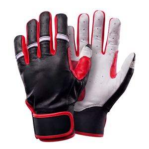 Stealth Grey Professional Baseball Batting Gloves | Premium Cowhide Leather Construction for Precision Grip and Elite Comfort - Product Image 3