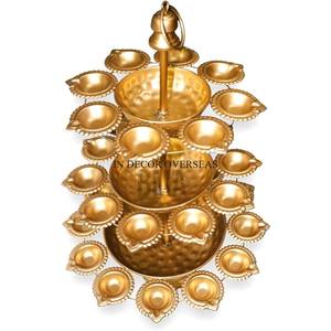 เครื่องประดับโลหะ2ชั้นสำหรับงานแต่งงานที่มีความต้องการมากที่สุดเกรดสูงชุบทองคุณภาพดีที่สุดดีไซน์แฟนซี - Product Image 3