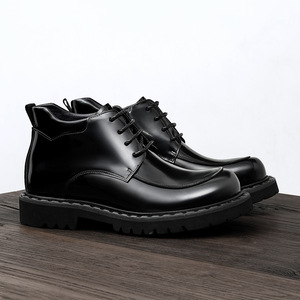 Chaussures Oxford en cuir de vachette pleine fleur avec talon amorti et design antidérapant, chaussures habillées pour hommes, chaussures en cuir - Product Image 3