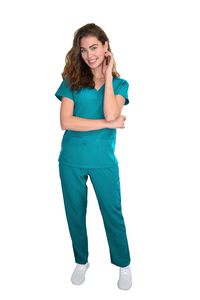 Ensembles de Blouses Médicales Personnalisables avec Logo – Tenues d'Hôpital en Tissu Sergé Spandex/Polyester – Blouses Jogger Unisexe – Vente en Gros - Product Image 4