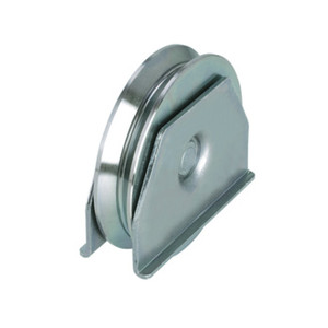 Ruota per cancello con supporto in acciaio zincato a 1 cuscinetto mm. 80 - Product Image 1