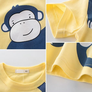 T-shirt en coton tricoté écologique à séchage rapide pour tout-petit garçon – Vêtements de boutique confortables et adaptés à l'été pour enfants - Product Image 6