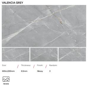 Carreaux en porcelaine émaillée polie grand format 600x1200mm, usage commercial et résidentiel, antidérapant pour mur et sol, brillant, grand format - Product Image 2