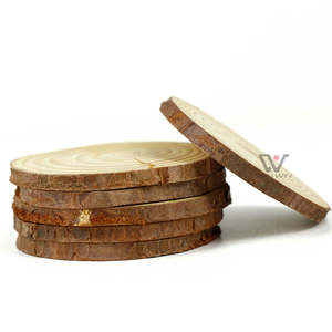 Juego de Posavasos de Madera Lisa, Hechos a Mano, Naturales, para Bebidas Calientes y Frías, Protección de Mesa - Product Image 6