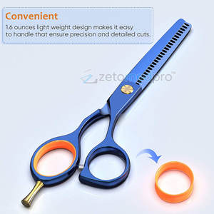 Ciseaux à effiler simples 30-40 dents, outil de coupe professionnel pour coiffeur, ciseaux à effiler simples en acier inoxydable durable - Product Image 4