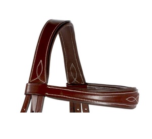 Brida de Cuero para Caballo de Alta Calidad, Duradera, con Costuras Decorativas, Narquera Ancha, Diseño de Color Personalizado para Equitación - Product Image 6