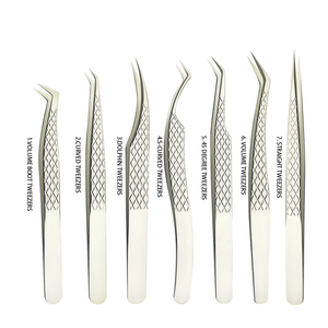 2025, una de las mejores pinzas profesionales para pestañas, Kit de 7 Uds con tasa de venta completa, Kit de pinzas para pestañas de buena calidad - Product Image 2