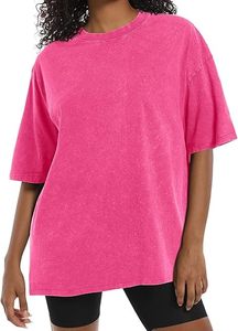 T-shirt personnalisé en coton épais respirant délavé à l'acide délavé au soleil Style décontracté pour les sports d'été Jogging Yoga-Long 220 grammes - Product Image 5