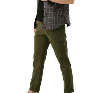 กางเกงคาร์โก้ผ้าฝ้ายโพลีเอสเตอร์สำหรับผู้ชายกางเกงใส่ทำงานดีไซน์ล่าสุด - Product Image 4