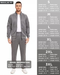 Proveedor de Conjuntos Deportivos para Hombre al por Mayor, Transpirables, de Poliéster/Algodón, Felpa Francesa, Ligeros, Tallas Grandes - Product Image 5