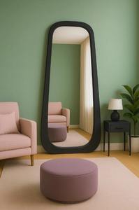 Miroir ovale en bois Art Déco fait à la main, pleine longueur, écologique, léger, décoration pour la maison et le salon, prix abordable - Product Image 6