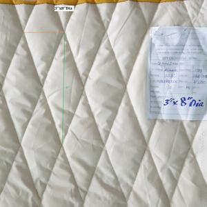 Acolchado de poliéster 100% de alta calidad Patrón bordado de 3 ''de diámetro Mejor precio para 2-5 capas para hoteles - Product Image 1