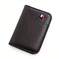 Portefeuille en cuir fait main sur mesure VIP, option OEM de luxe pour clients premium, design français FD0000359, fabriqué en France