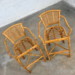 공장 요금 수제 친환경 대나무 바 의자 팔걸이 발판 바 레스토랑 용 높이 바 의자