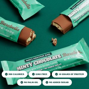 Barebells Soft Protein <b>Bars</b>, Minty Chocolate - 12 Count - Product Image 5