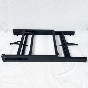 Minimalist 100x60cm Folding Wood Tram <b>Worktable</b> SPD68175 with Convenient Footrest - Product Image 6