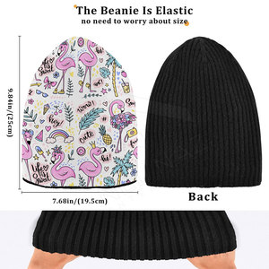 Bonnet d'hiver personnalisé de haute qualité chapeau en coton épais multicolore avec impression logo du fabricant OEM de style - Product Image 4