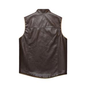 Autumn Winter Collection Plush Thickened <b>Men</b> Warm <b>Vest</b> Comfortable Breathable Fashionable Versatile Top horse leather jackets - Product Image 2