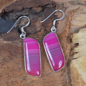 Women Fashion Jewelry Botswana Agate Gemstone <b>Earrings</b> 925 Solid Sterling <b>Silver</b> <b>Earrings</b> for Women Girls <b>Dangle</b> <b>Silver</b> <b>Earrings</b> - Product Image 3