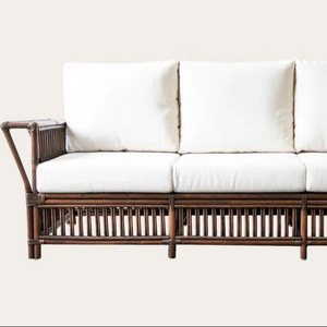 Sofá de ratán natural para sala de estar y jardín Diseño tradicional hecho a mano en Vietnam para hoteles y apartamentos-Nhat Minh - Product Image 1