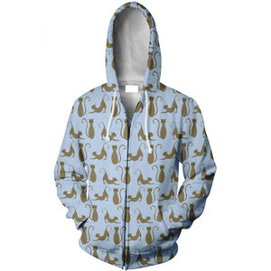 เสื้อฮู้ดแขนยาวผ้าโพลีเอสเตอร์พิมพ์ซับลิเมชันแห้งเร็วกำหนดได้เองแฟชั่น100% - Product Image 6