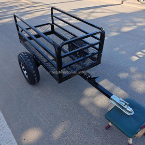 Meilleur prix petite remorque ATV en acier basse quantité minimale de commande charge lourde chariot de jardin chariot utilitaire jardinage à domicile côtés pliables toutes les roues Terrian - Product Image 3