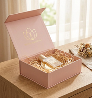 Premium Fabrikpreis Starre Karton-Magnetbox mit Goldfolienprägung Verpackungsbox für Luxus-Duftkerzen-Spa-Set