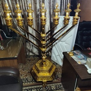 Menorah <b>Candle</b> <b>Stand</b> for Christmas Celebrations Other Types of <b>Candle</b> Holders Lanterns <b>Candle</b> Jars - Product Image 1