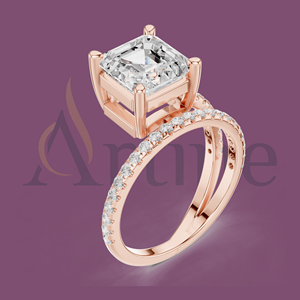 Nouvelle arrivée femmes bijoux à la mode Simple torsadé argent brillant éternité CZ imiter Moissanite anneaux de mariage - Product Image 1
