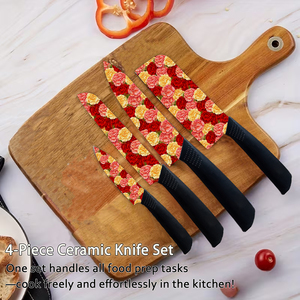 New Arrivals Luxury Ceramic Blade <b>Knife</b> <b>Set</b> Magnetic Holder Plastic Dishwasher Safe for Modern Kitchen Home Use Free Shipping - Product Image 4