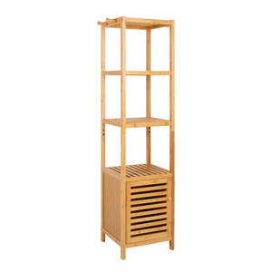 Gabinete de baño independiente de madera maciza Muebles de baño elegantes - Product Image 4