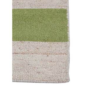 พรมเบดูอินลายเรียบสีงาช้าง ทำจากขนสัตว์และใยวิสโคส ลายเรขาคณิต สำหรับตกแต่งบ้าน-Adwv-13057 - Product Image 4