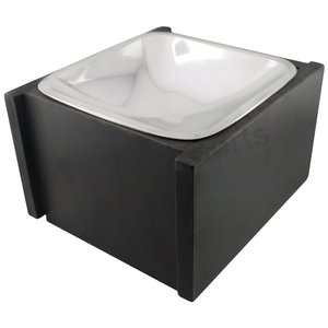 Wooden <b>Stand</b> Pet <b>Bowl</b> Eco-Friendly Stainless Steel Pet <b>Bowl</b> Solid Design for <b>Cats</b> and Dogs - Product Image 1