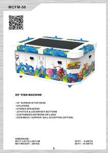 Machine d'arcade de pêche multi-joueurs commerciale d'intérieur Aquatic Adventure 50-55 pouces en provenance de Taïwan - Product Image 2