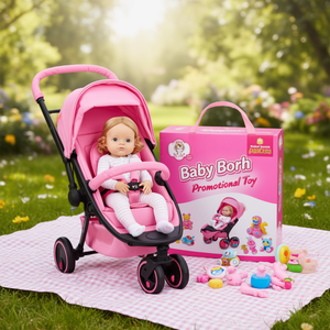 Cochecito de Juguete Baby Born con Bolsa Rosa Promocional - Product Image 3