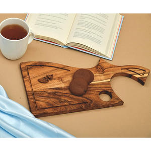 Planche à découper et planche de service en bois d'acacia de forme personnalisée meilleure vente du fabricant indien vendeur en ligne à bas prix - Product Image 4
