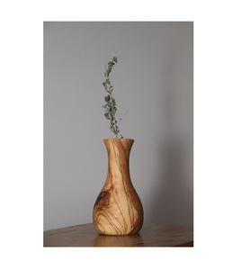 Vases de Table en bois d'acacia de conception Antique en forme de pot, fabricant de nouveau Design, Vases de fleurs en bois d'acacia faits à la main, fournisseur - Product Image 4